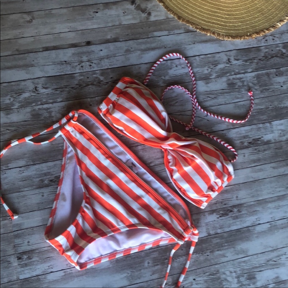 Orange stripe Bikini
